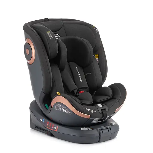 Автокрісло Sesttino Extender i-Size 0-36kg Black - фото 3