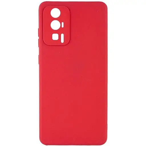 Силіконовий чохол Epik Candy Full Camera для Xiaomi Poco F5 Pro Червоний / Camellia