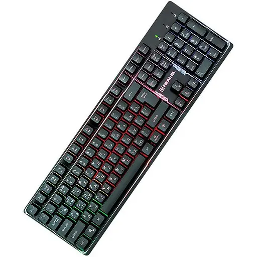 Клавіатура Real-El Comfort 7011 Backlit Black EL123100043 (128771) - фото 7