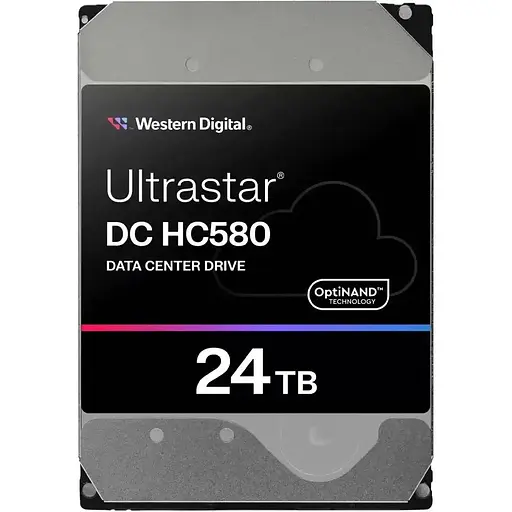 Жесткий диск 3.5" WD Ultrastar DC HC580 24TB SATA 512MB (WUH722424ALE6L4/0F62796) [141097]