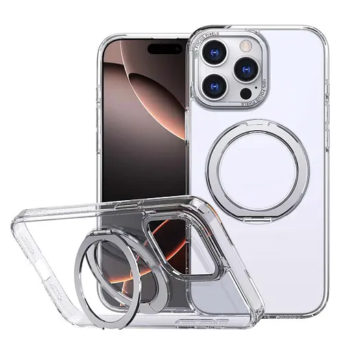 Чохол Epik TPU+PC Empire with MagSafe and Ring для Apple iPhone 12 Pro/12, 6.1 Clear
