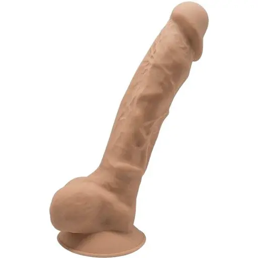 Фалоімітатор SilexD Johnny Caramel (MODEL 1 size 7in), двошаровий, силікон + Silexpan, діаметр 3,8 см