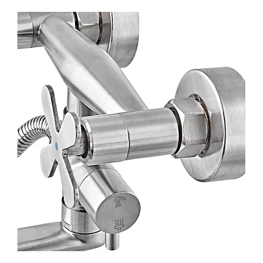 Смеситель для ванны Zerix GTA-006 нержавеющая сталь ZX5562 Нержавеющая сталь - фото 5