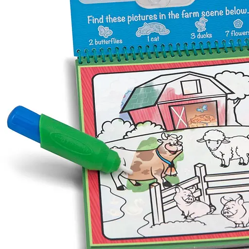 Водна розмальовка з ручкою Melissa & Doug Water WOW Тварини (SM93200/6074878) - фото 3