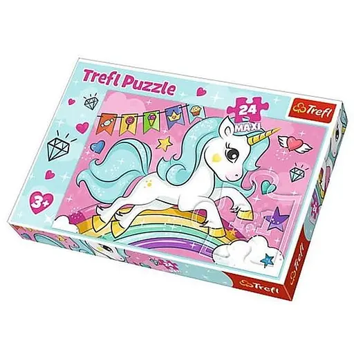 Пазл Trefl Милий єдиноріг MAXI 24 ел. (14302) - фото 1
