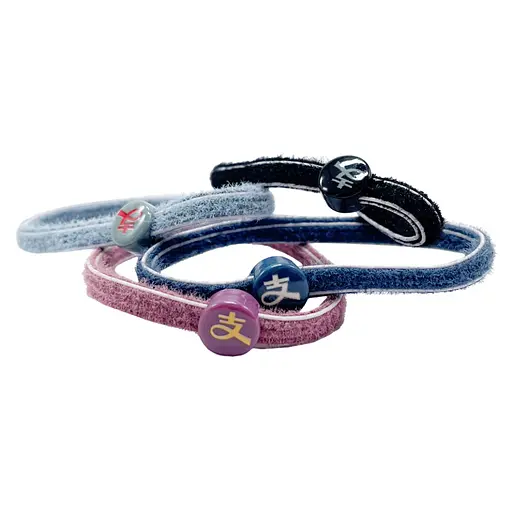 Дитяча резинка для волосся Різнокольорова емблема La-beauty 0301-561 набір 10 шт - фото 1