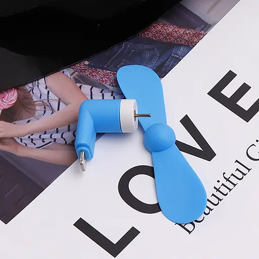 Вентилятор мобильный Lightning синий - фото 3