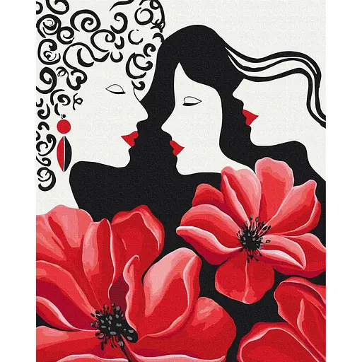 Картина за номерами на підрамнику Brushme Три грації, Lunatart - фото 1