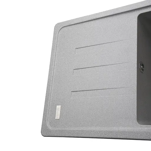 Гранитная мойка Globus Lux Lugano серый камень 780x435мм А0005, Серый - фото 5