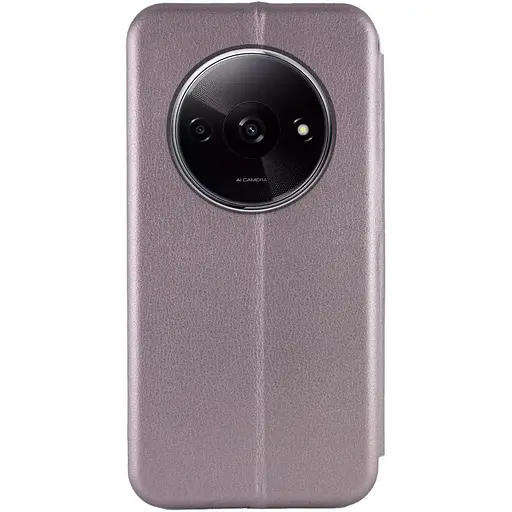 Чехол-книжка Epik кожаный Classy для Xiaomi Redmi A3 Серый - фото 4