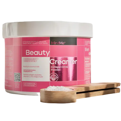 Набор: кофе MindMe Creative & Focus функциональный молотый 250 г + коллагеновые сливки с кокосовым молоком MindMe Beauty Creamer 210 г - фото 3