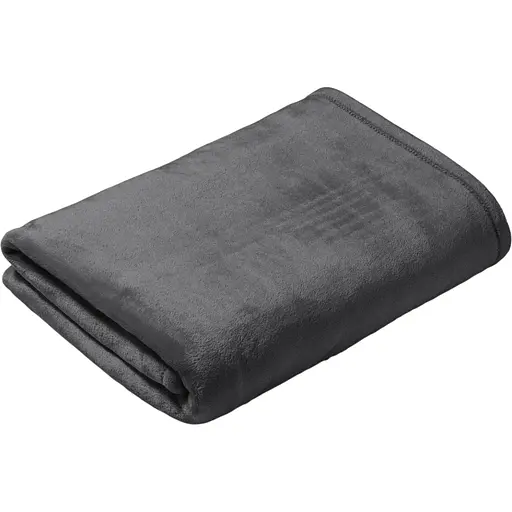 Плед LeLit велсофт гладкокрашеный 180х200 см темно-серый PL-0004 (le2000000340333)