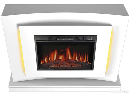 Электрокамин ArtiFlame Lucca AF23S белый с LED подсветкой - фото 2