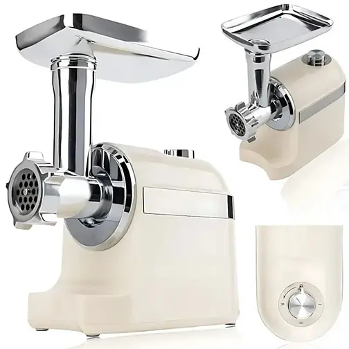 Электрическая мясорубка Rainberg RB-2270 с реверсом мясорубка 3 в 1 соковыжималка овощерезка 3800 Вт Белый - фото 2