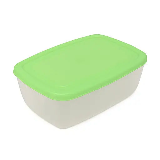 Контейнер судок лоток пищевой с цветной крышкой 1 л 17×13×7.5 см, Господар Салатовый 87885 - фото 1