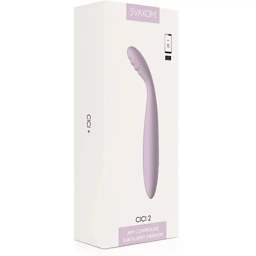 Тонкий вібратор точки G Svakom Cici 2 Lilac - фото 10