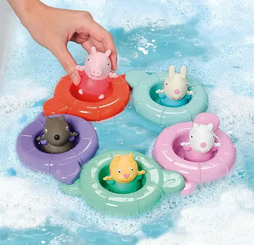 Набор игрушек для ванной Toomies Вечеринка у Пеппы в бассейне E73549 - фото 2