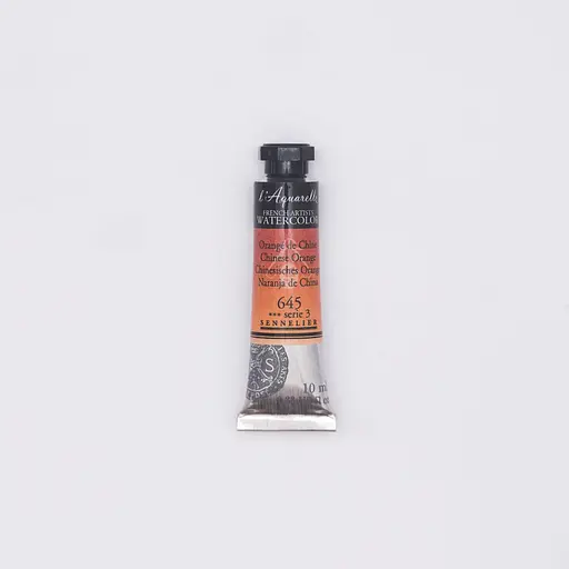 Акварельна фарба Sennelier L'Aquarelle, 10 мл, S3, Китайський помаранчевий (Chinese Orange)