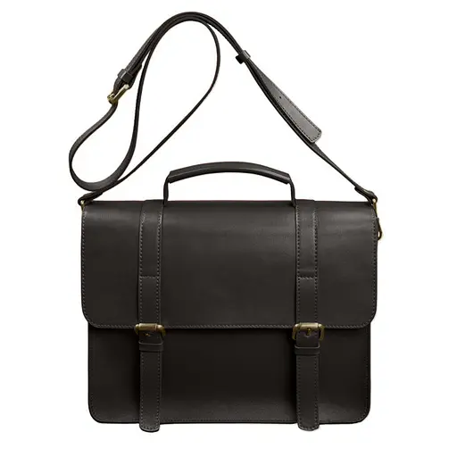 Шкіряна сумка-портфель Porte темно-коричневий - фото 9