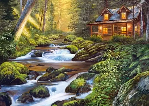 Пазл Castorland Дом у ручья 1000 эл. (C-104635) - фото 2