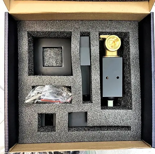 Набор для гигиенического душа со смесителем Dusel Gani Black 233989001, Черный матовый - фото 7