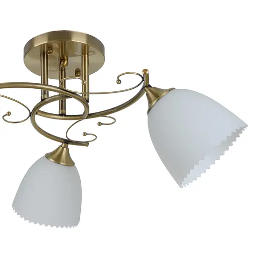 Люстра стельова Brille класична E27 60W G (LK-675C/3) - фото 3