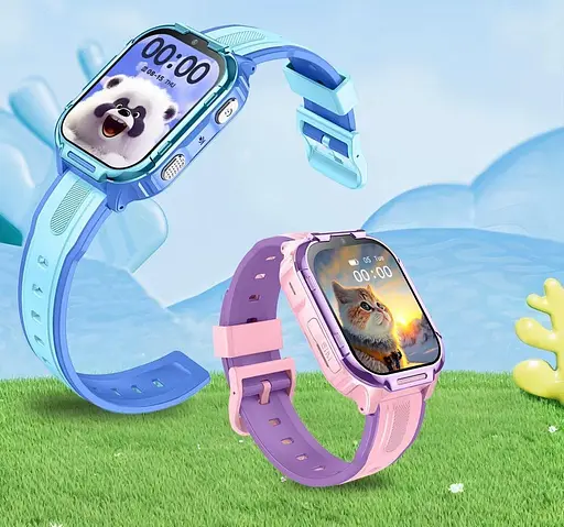 Дитячий смарт-годинник Lemfo D55, 4G GPS Wi-Fi SIM синій - фото 13