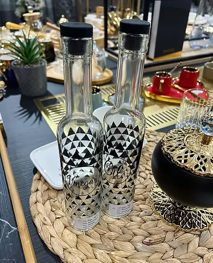 Стеклянная бутылка для для масла и уксуса 500 мл, Renga Прозрачный 87067 - фото 4