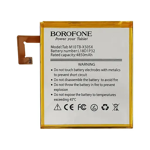 Акумулятор Borofone L18D1P32 для Lenovo X505X/ X505F/ X605F Tab M10 - фото 2