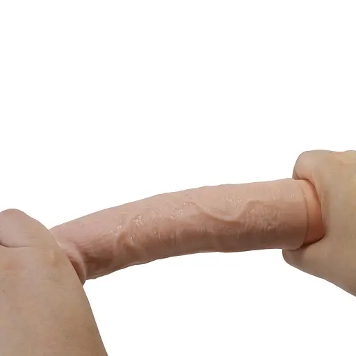 Вібратор Pretty Love Leander Realistic, 20.3 см (тілесний) - фото 2