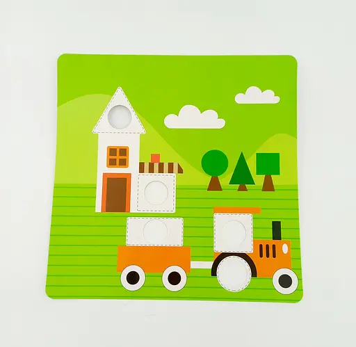 Мозаїка SK 0004 AB LimoToy 12 картинок, 45 фішок, 22 геометричні фігури (6903317266456) Вид B - фото 2