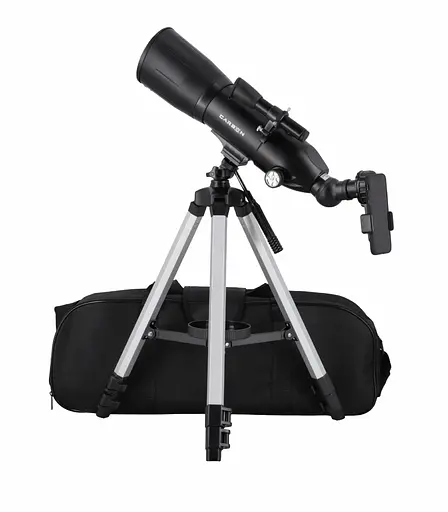 Телескоп Carbon 80/400 AZ с сумкой и адаптером для смартфона (88032) - фото 1