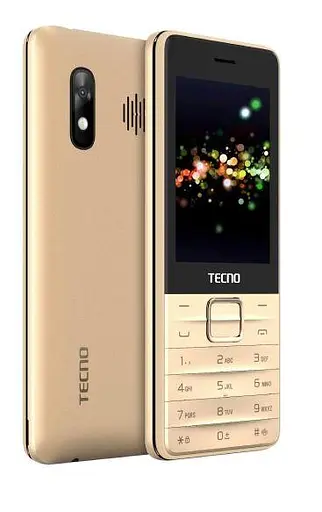Телефон Tecno T454 Dual SIM 2-симковый кнопочный золотистый - фото 2