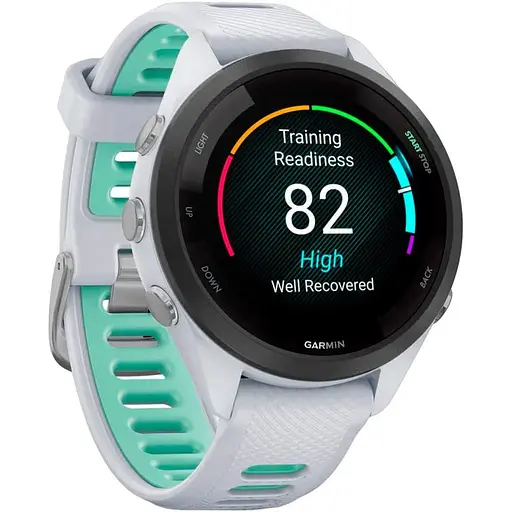 Смарт-часы Garmin Forerunner 265S Black Bezel with Whitestone Case and Whitestone/Neo Tropic Silicone Band (010-02810-04) [89363] - фото 5