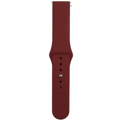 Ремінець Silicone 20 mm Watch Active/Galaxy S4 42 mm/Gear S2/Xiaomi Amazfit Burgundy - фото 1