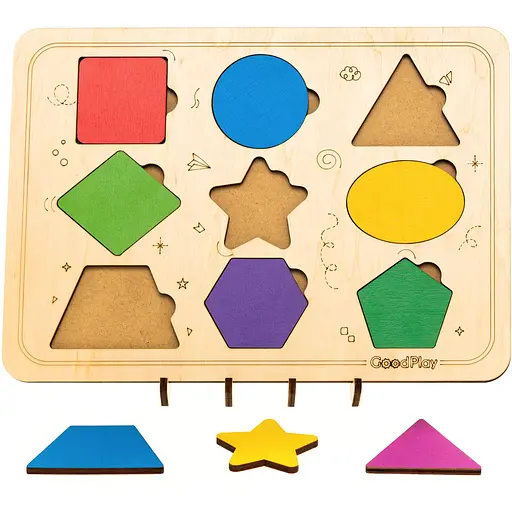 Пазл-сортер GoodPlay Фигурный мир (PS-4-001) - фото 2