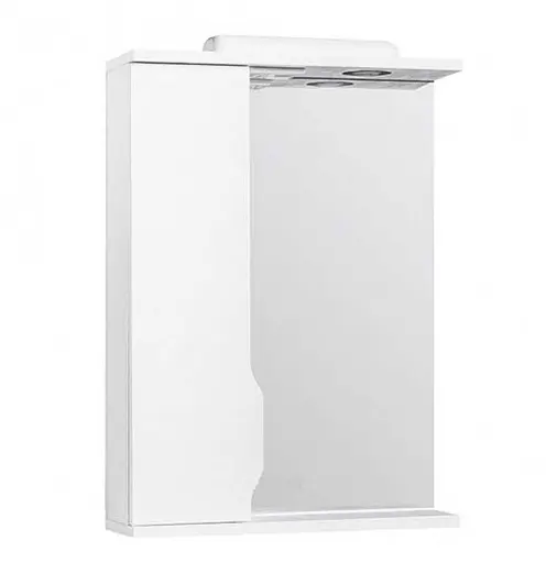 Дзеркало для ванної ПіК Альба Z-1 ліве з шафкою 50 см 30412 - фото 5