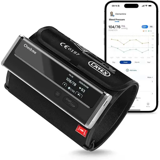 Машина для вимірювання артеріального тиску для дому Checkme BP2 WiFi з ЕКГ, Bluetooth-монітор