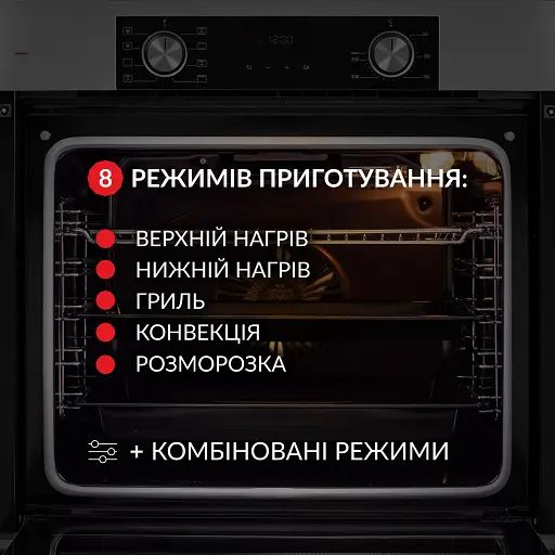 Духовой шкаф электрический Weilor FDO6F8BI - фото 4
