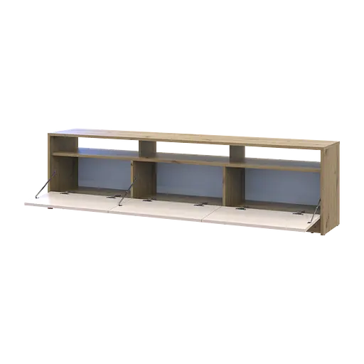 Тумба ТВ Doros U3 Дуб Артізан/Кашемір ДСП 180х33х43 (41516203) - фото 2
