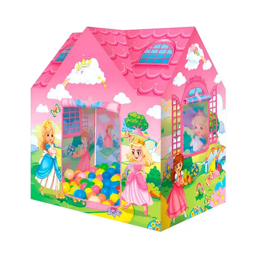 Дитячий намет "Будиночок принцес" Bambi MR 1300 з кульками, 104х70х94 см - фото 1
