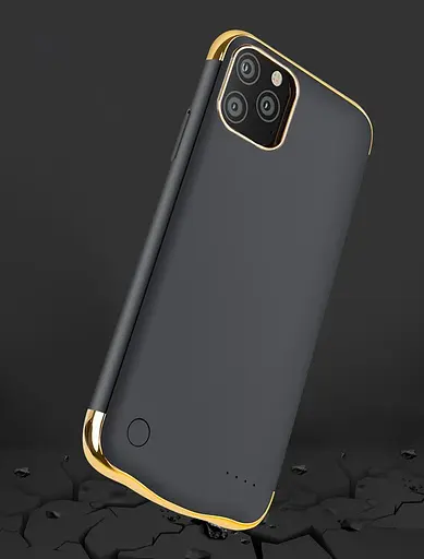 Чехол-аккумулятор XON PowerCase для iPhone 11 6000 mAh Черный/Золотой (PCBS1111160G 2483) - фото 4