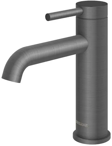 Смеситель для умывальника Kohlman Axel graphite низкий QB105AG Графит - фото 1
