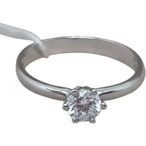 Серебряное кольцо Агни МАША с фианитом. 1115/1Р-CZ 18