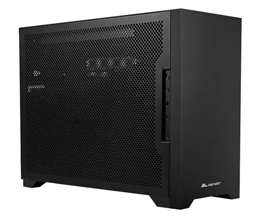 Корпус ALmordor Sharky 170I ITX Black (ALS170IBK) без блока питания - фото 1
