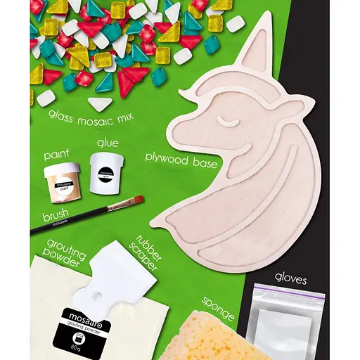 Дитячий набір для творчості кришталева мозаїка Єдиноріг Mosaaro MA2002 - фото 4
