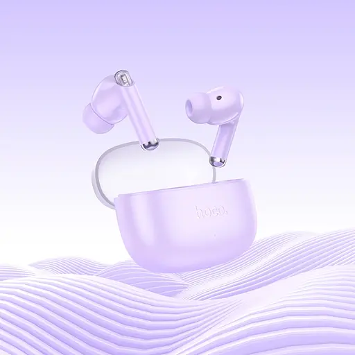 Бездротові TWS навушники Hoco EQ12, вакуумні, BT5.3, 40mAh, 350mAh, 7h, 32h, purple - фото 5