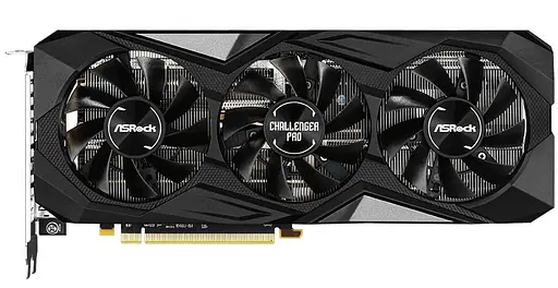 Видеокарта AsRock AMD Radeon RX 5600 XT Challenger Pro 6G OC (RX5600XT CLP 6GO) (GDDR6, 192 bit, PCI-E v4.0 x16) Б/у - фото 1