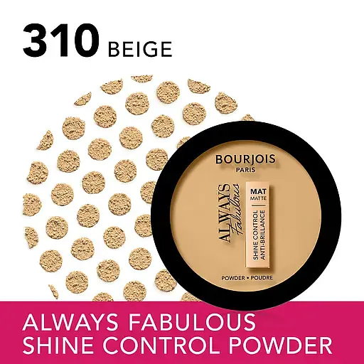 Компактна пудра Bourjois Always Fabulous, відтінок 310 (Beige), 10 г (8000019656488) - фото 2