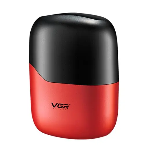 Мужская электробритва VGR V-345 аккумуляторная роторная водонепроницаемая мини бритва IPX7 5Вт Красный/Черный - фото 3